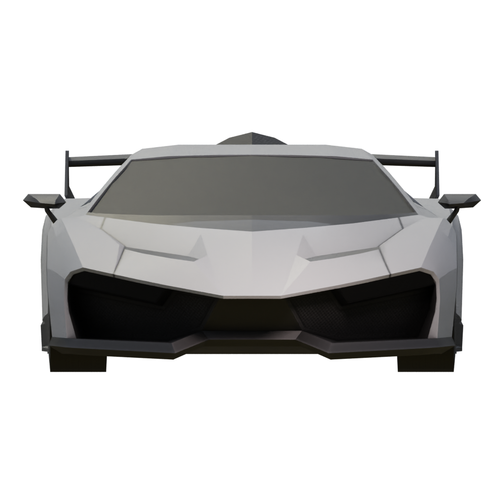 Right view of the Lamborghini Veneno 3D model