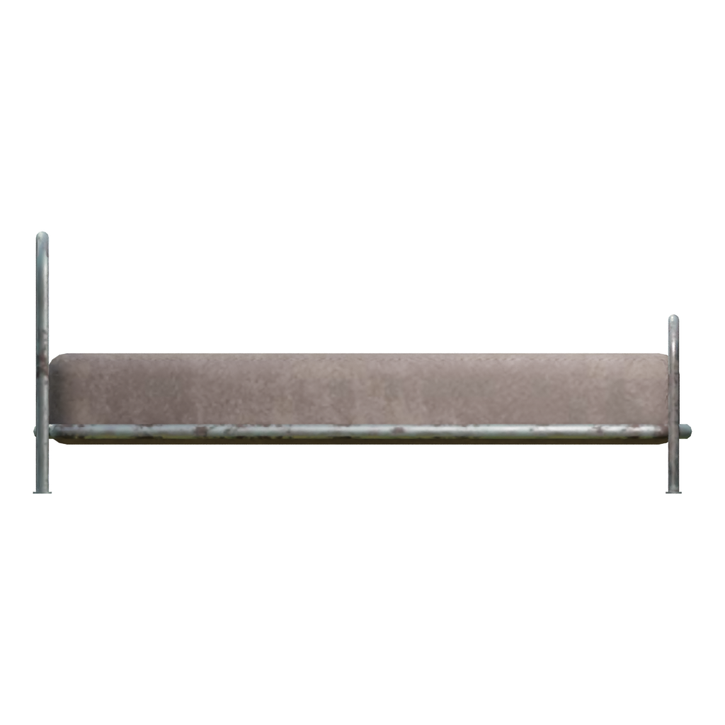 Right view of the Army Bed 3D model