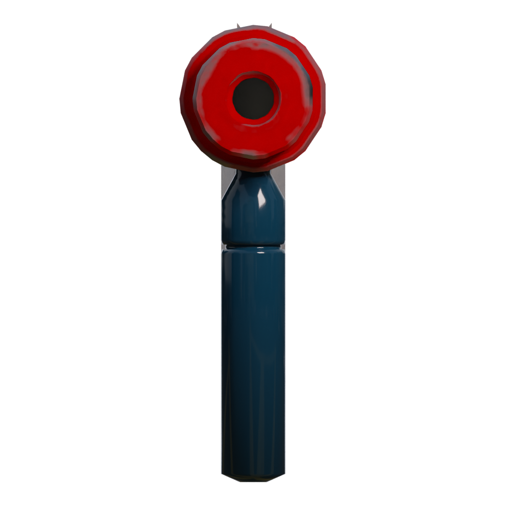 Right view of the Homemade Pistol 3D model