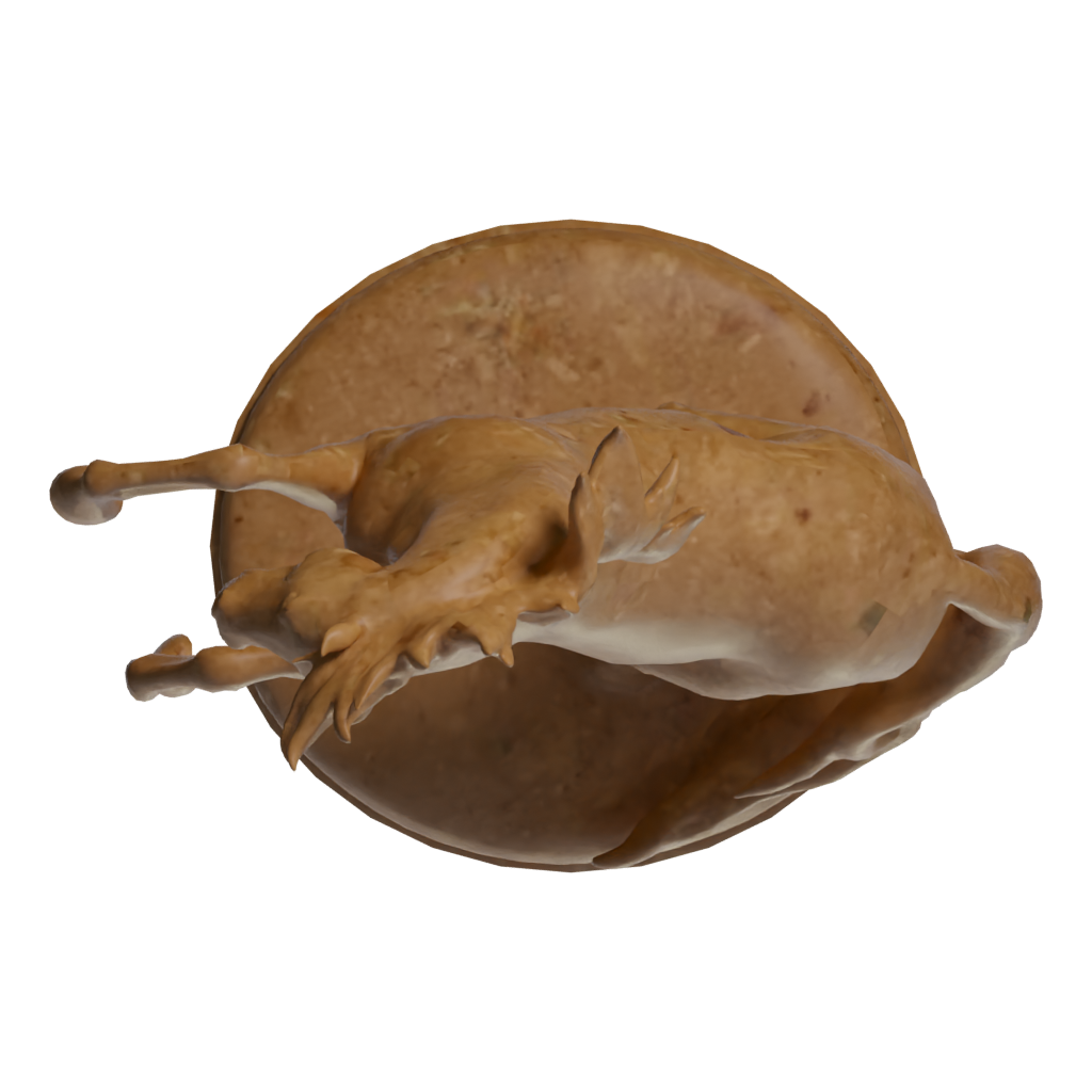 Top view of the Horse Statue 3D model