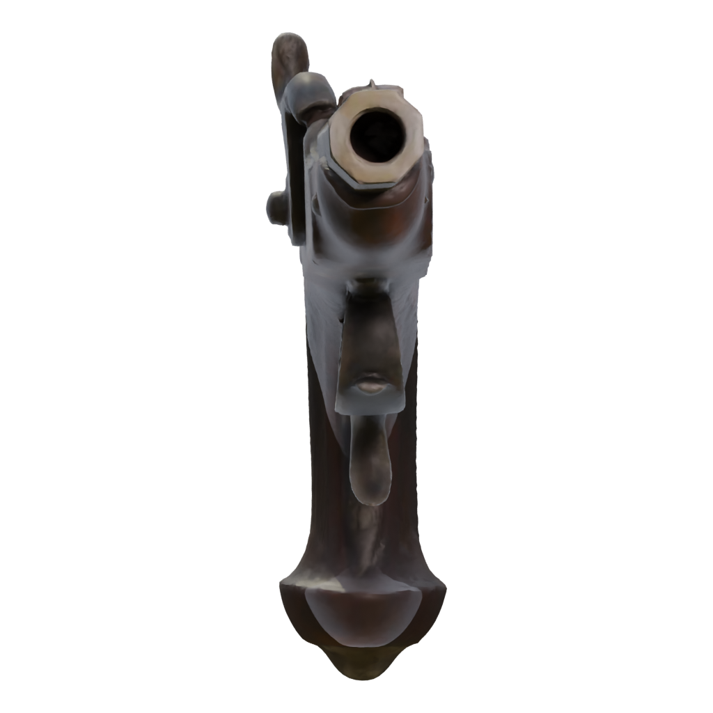 Left view of the Dueling Pistol 3D model