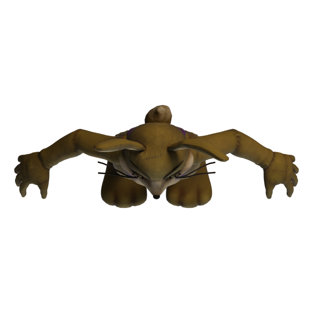 Top view of the Glitchtrap FNAF Vr 3D model