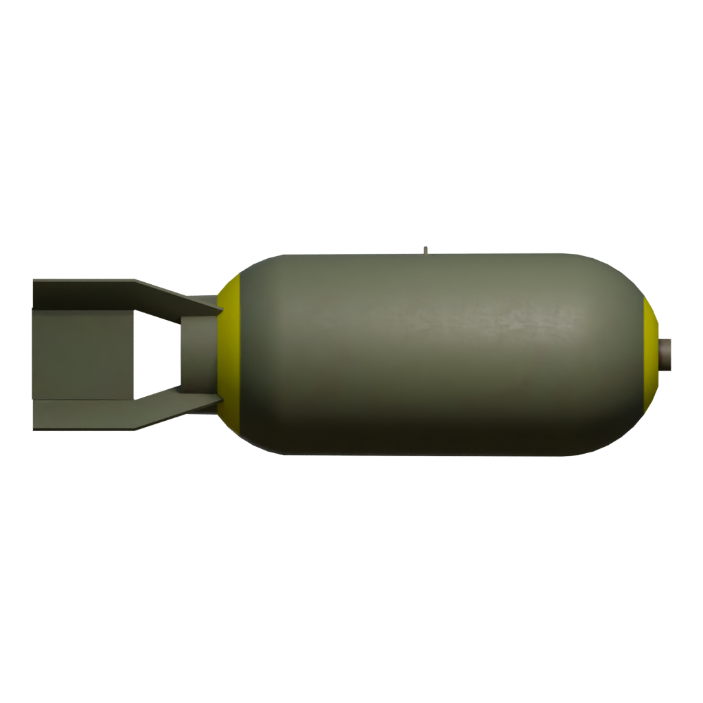 Front view of the Nukerocket 3D model