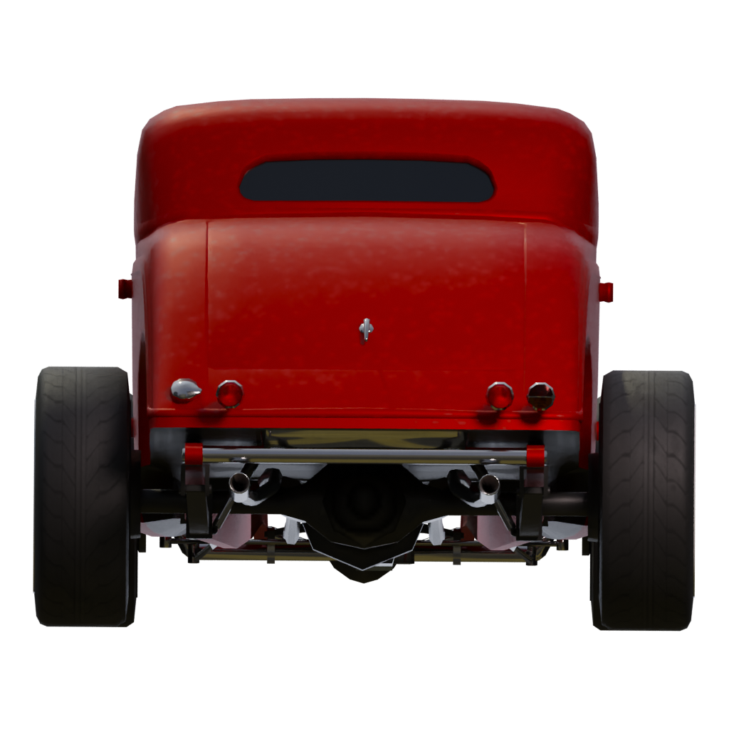 Right view of the 33 Hot Rod 3D model