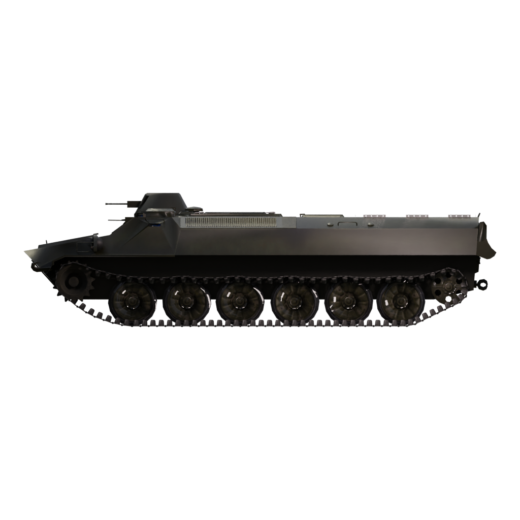 Left view of the Bmp 2 3D model