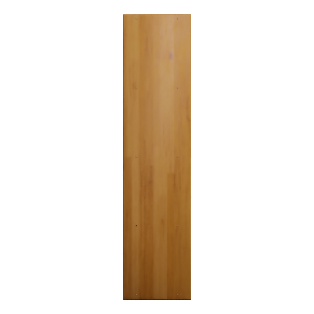 Left view of the Wooden Display Shelves 3D model