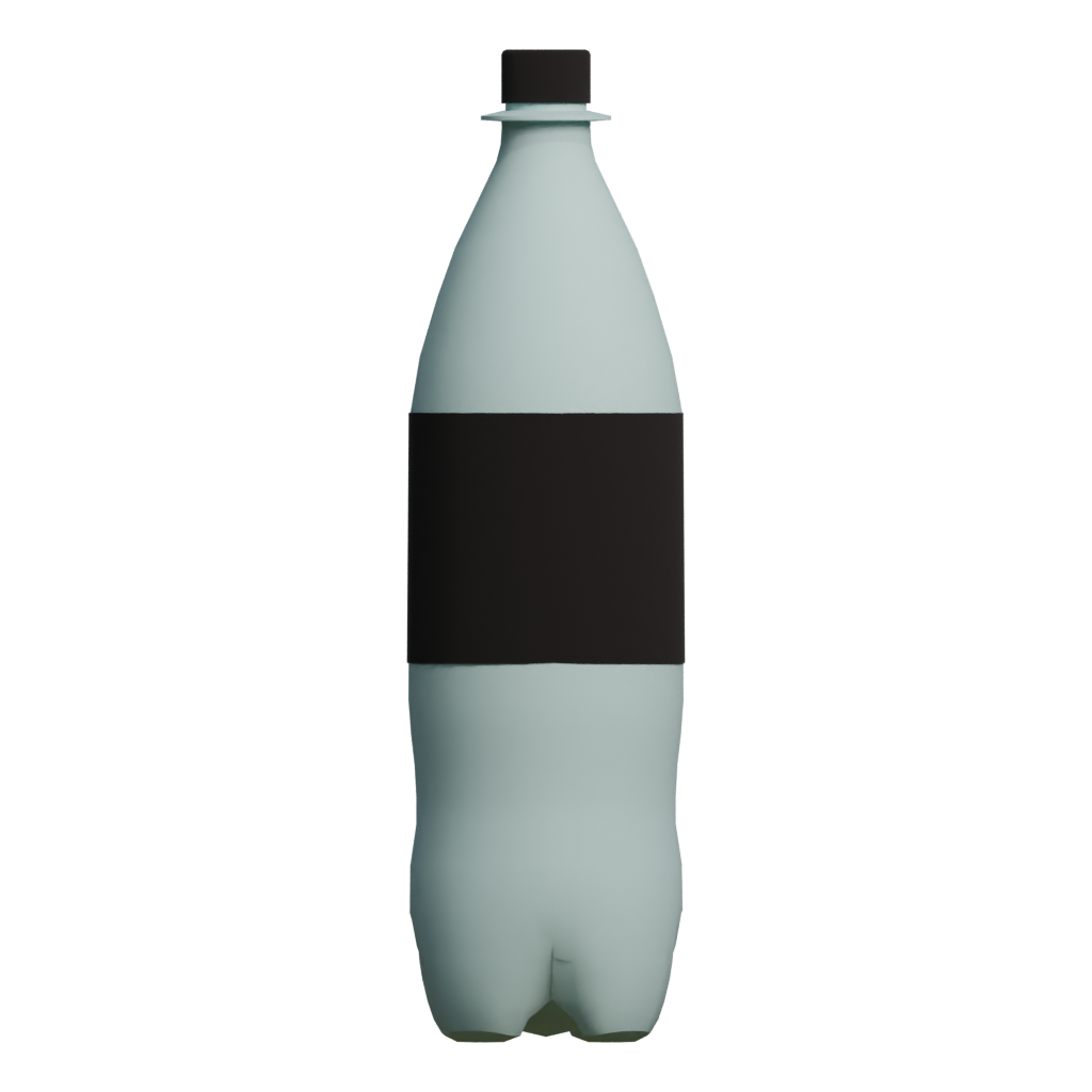 Front view of the Bottle 3D model