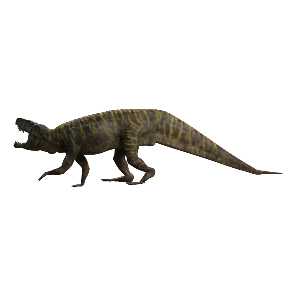 Left view of the Alien T Rex 3D model