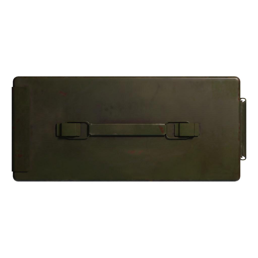 Top view of the Ammo Box 3D model