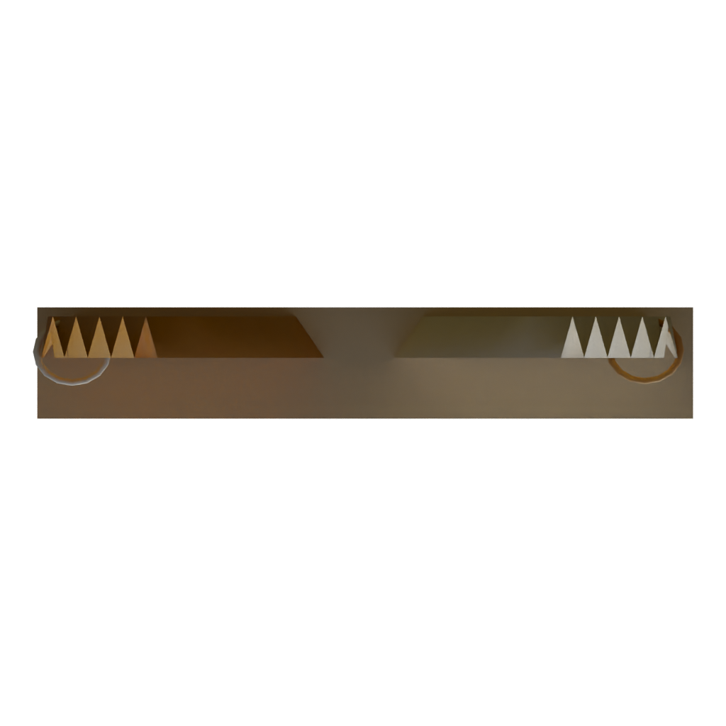 Bottom view of the Curtains 11 3D model