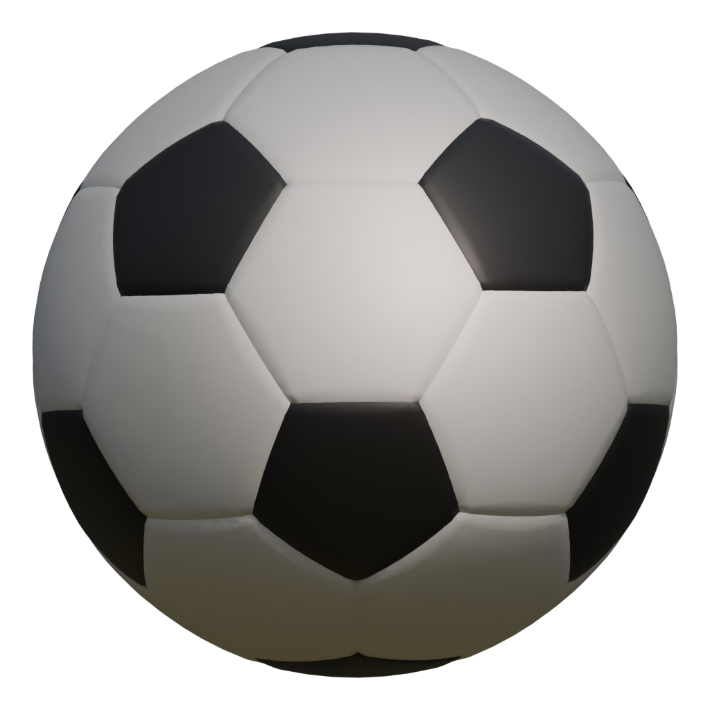 Back view of the Soccer Ball 3D model