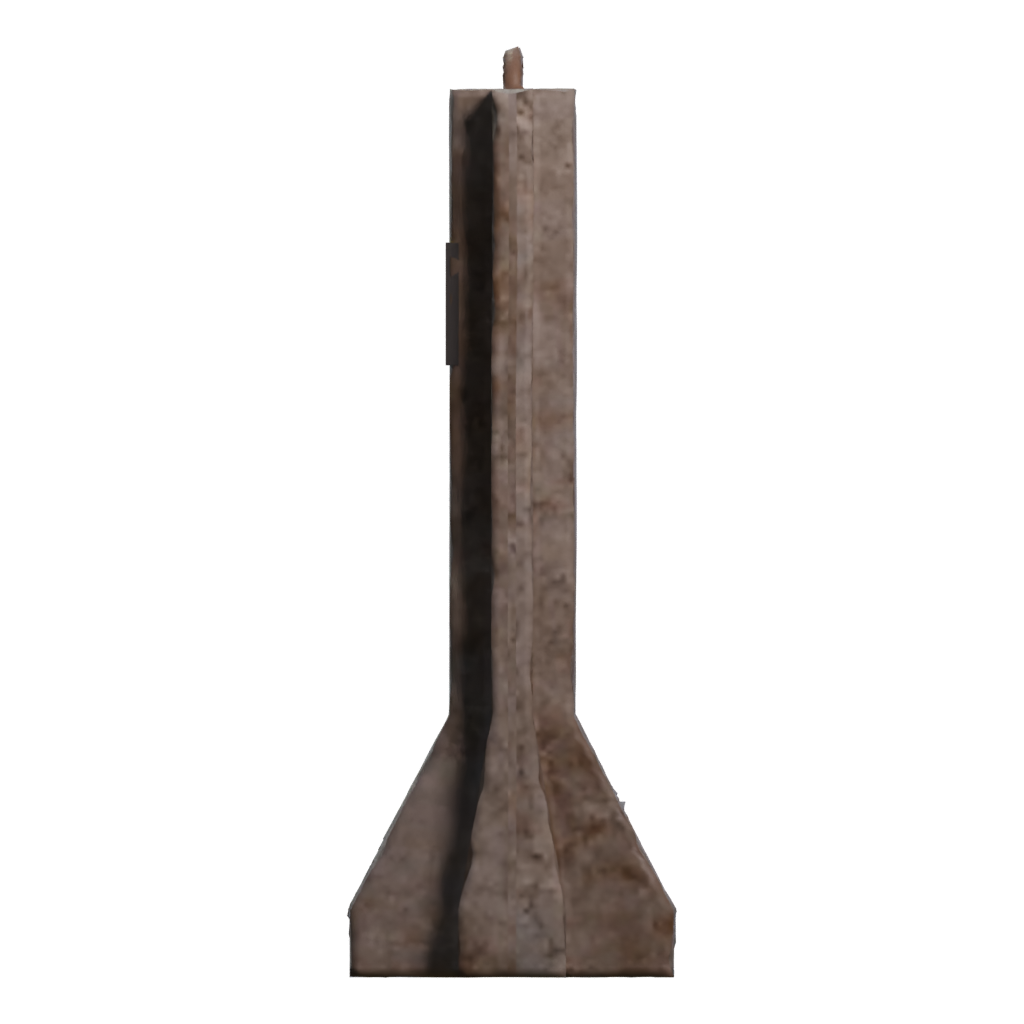 Left view of the Beton Block 3D model