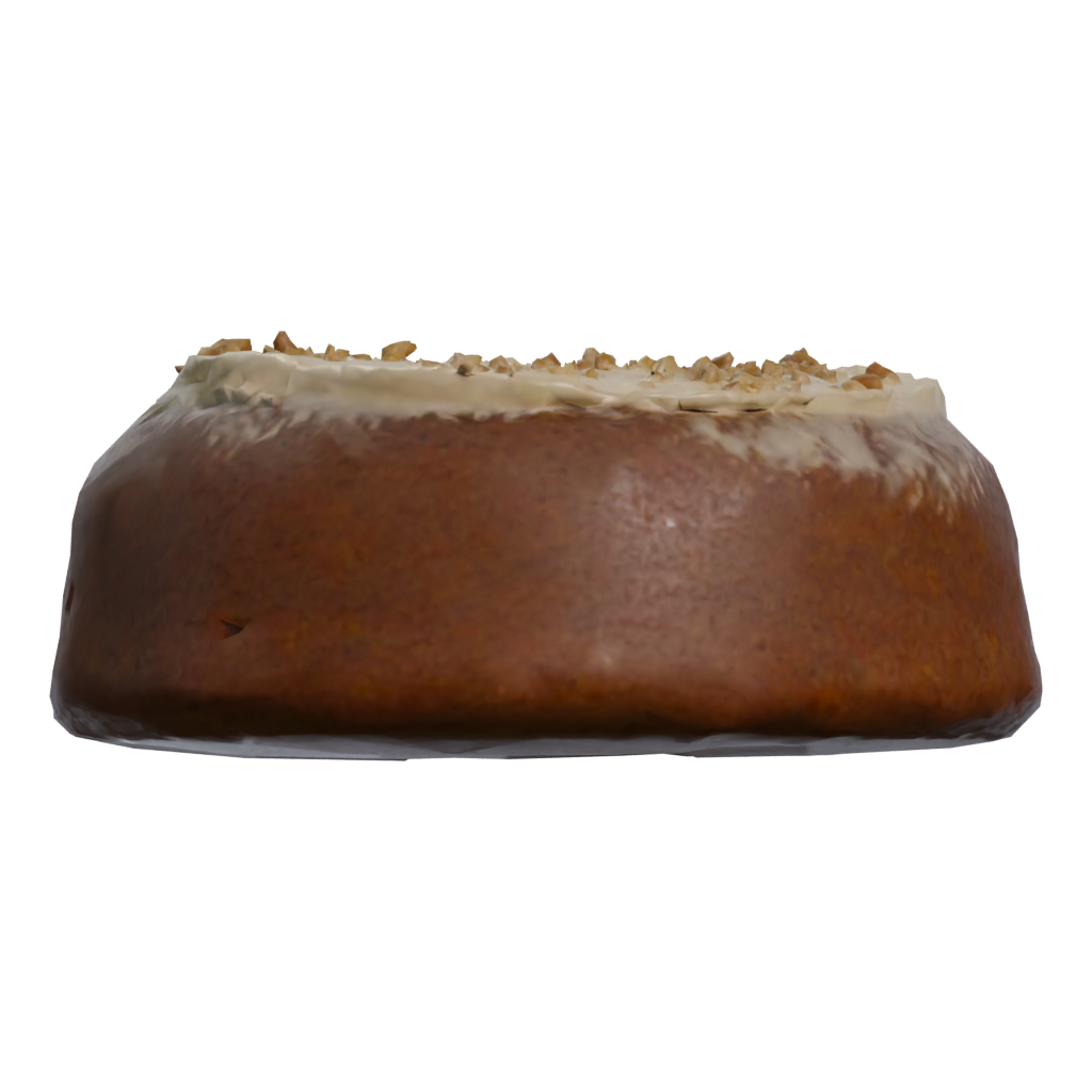 Right view of the Carrot Cake 3D model