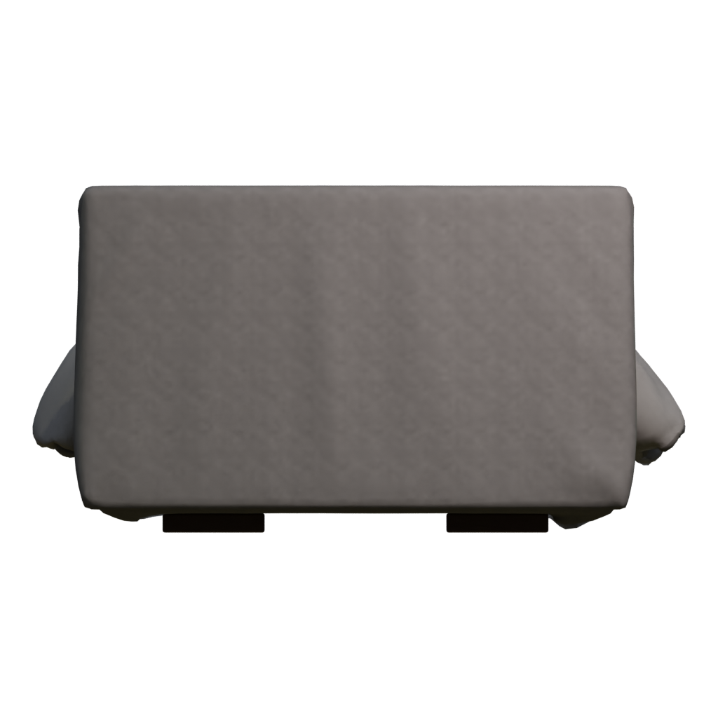Back view of the Bed 3D model