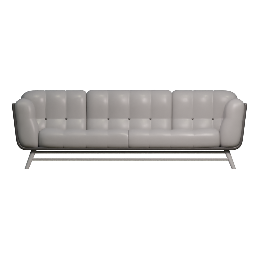Front view of the Sofa 3D model