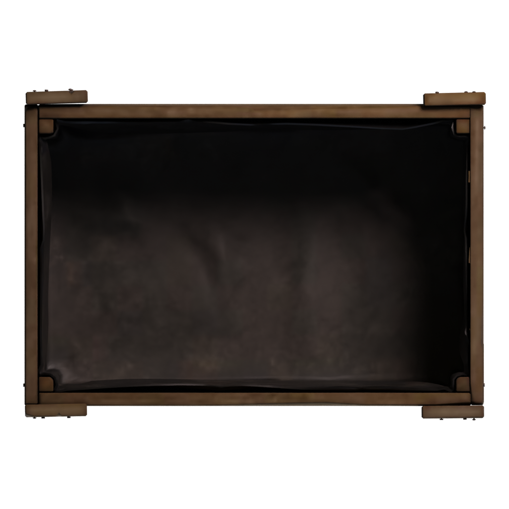 Top view of the Planter Box 3D model
