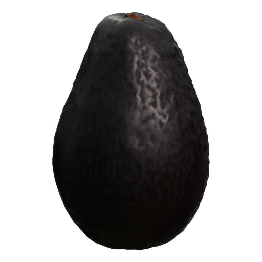 Left view of the Avocado 3D model
