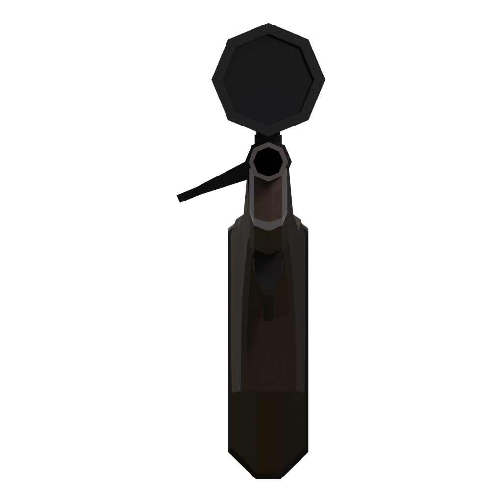 Left view of the Low Poly M23 3D model