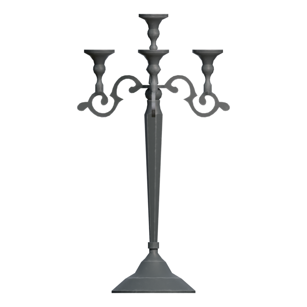 Back view of the Candelabrum 3D model