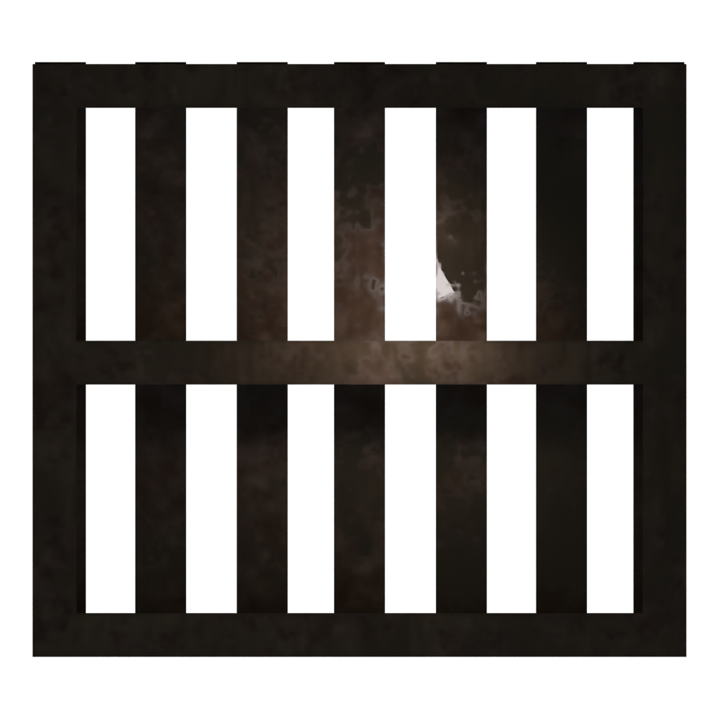 Bottom view of the Pallet 3D model