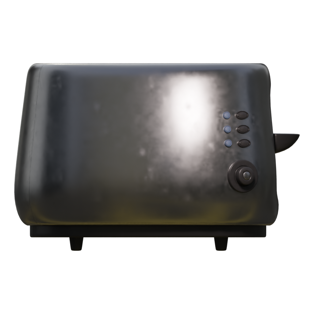 Right view of the Toaster 3D model