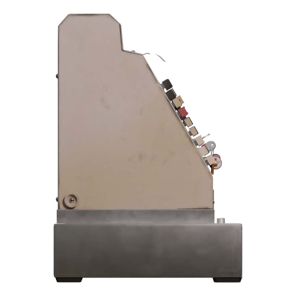 Right view of the Cash Register 3D model