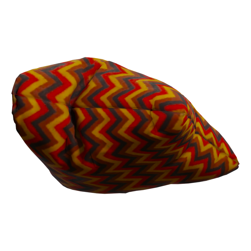 Right view of the Throw Pillows 3D model
