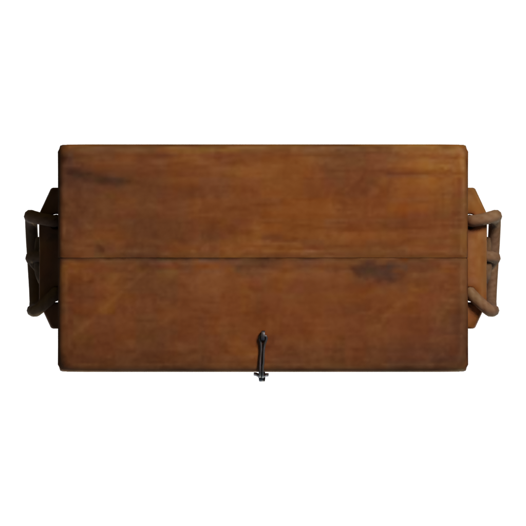 Top view of the Wooden Crate 3D model