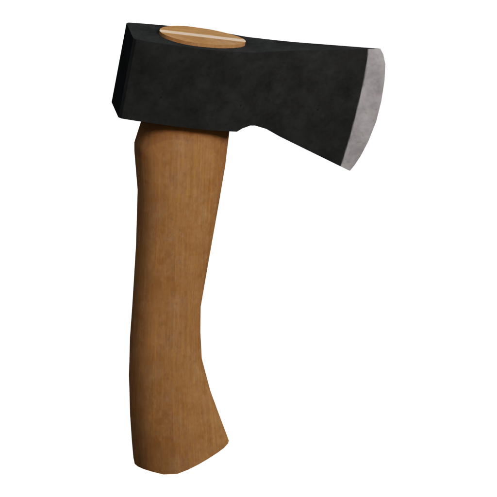 Back view of the Hatchet 3D model