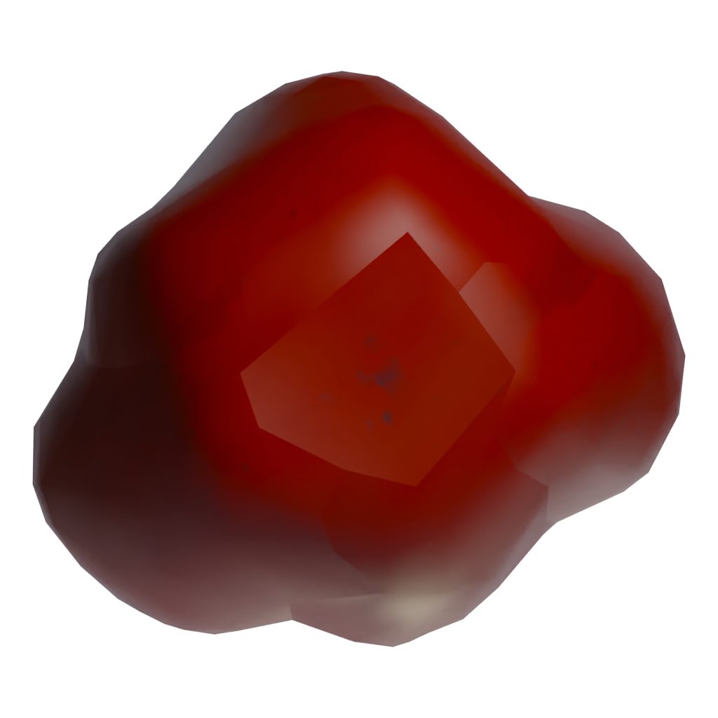 Bottom view of the Bell Pepper Red 3D model