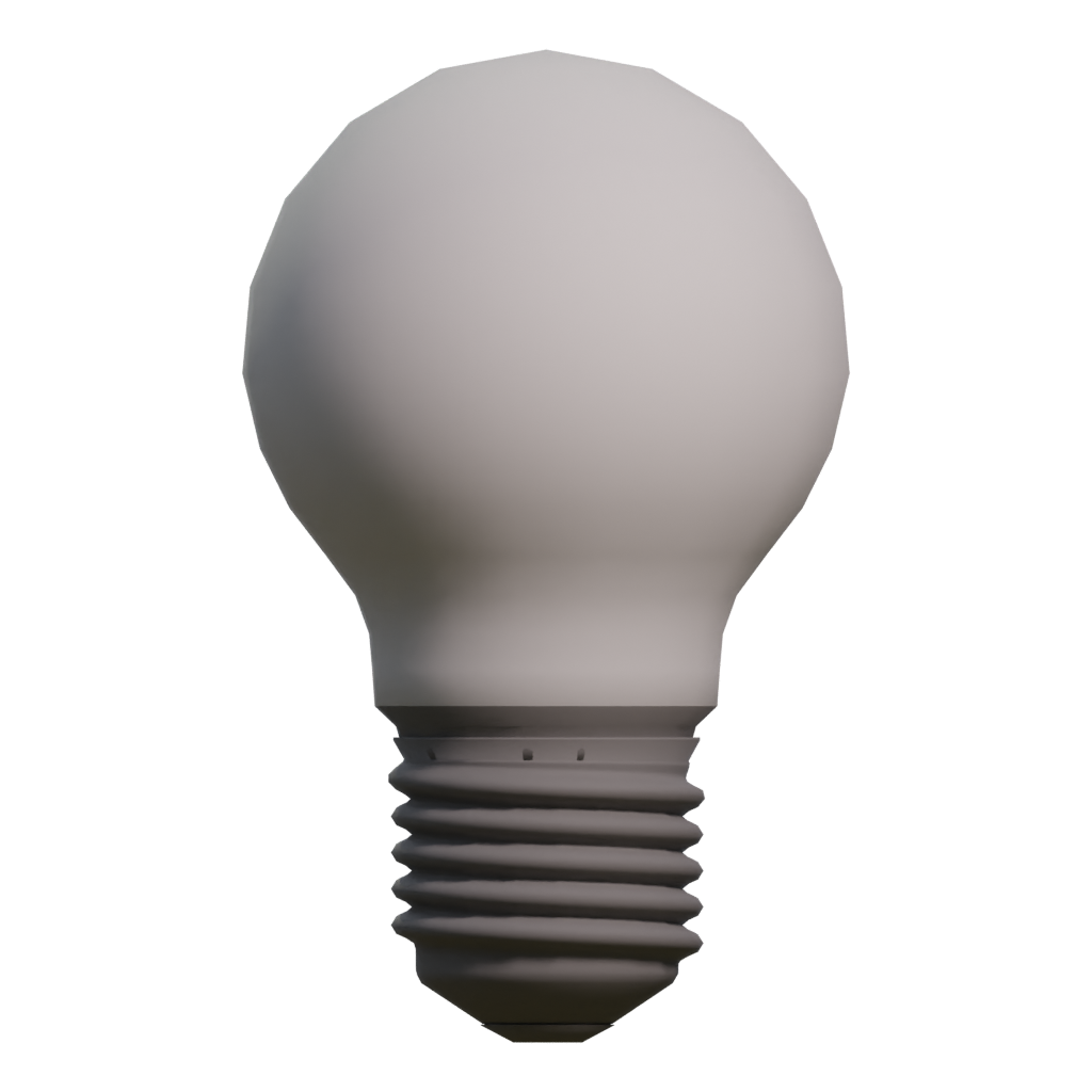 Right view of the Light Bulb 3D model