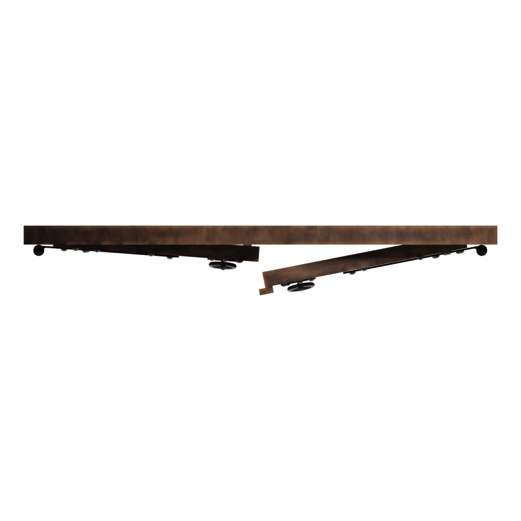 Top view of the Large Castle Door 3D model