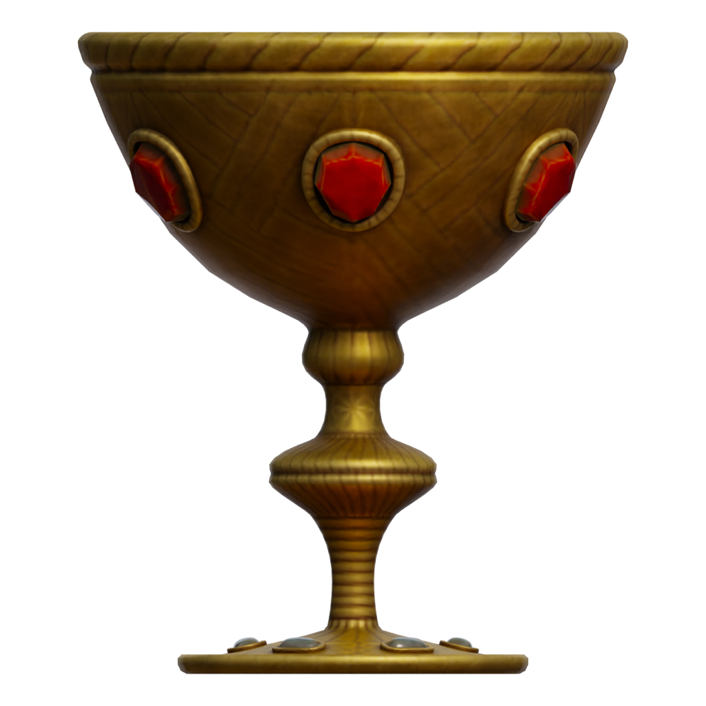 Front view of the Kings Cup 3D model