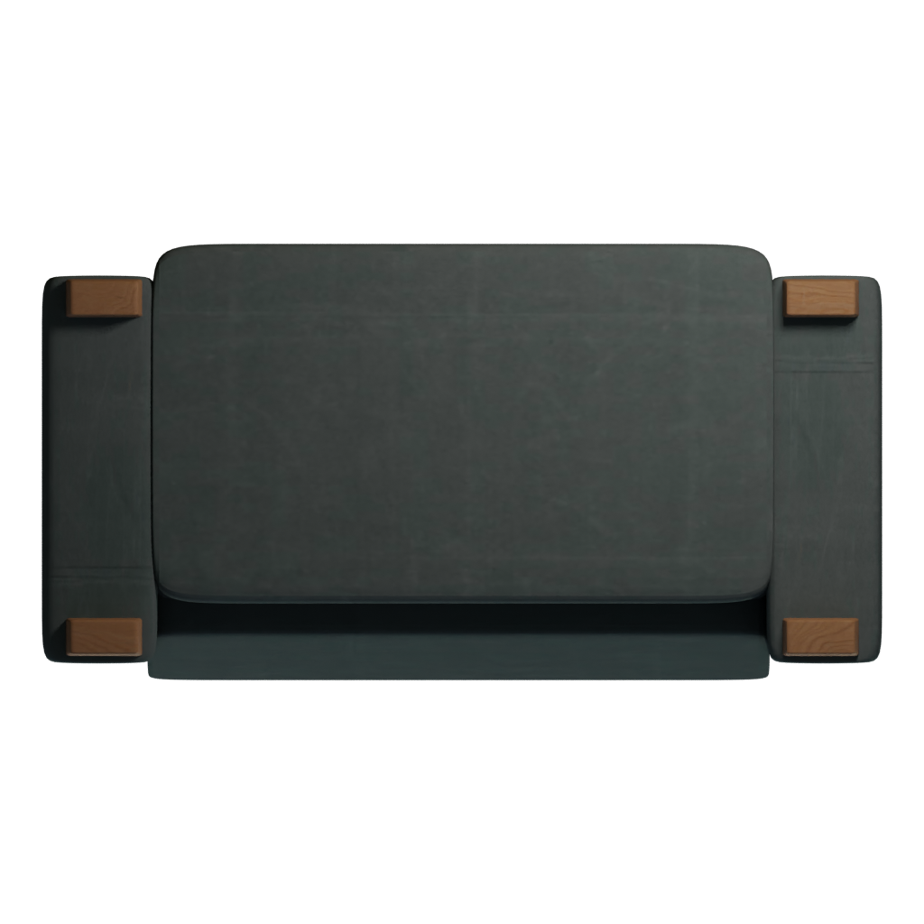 Bottom view of the Sofa 3D model