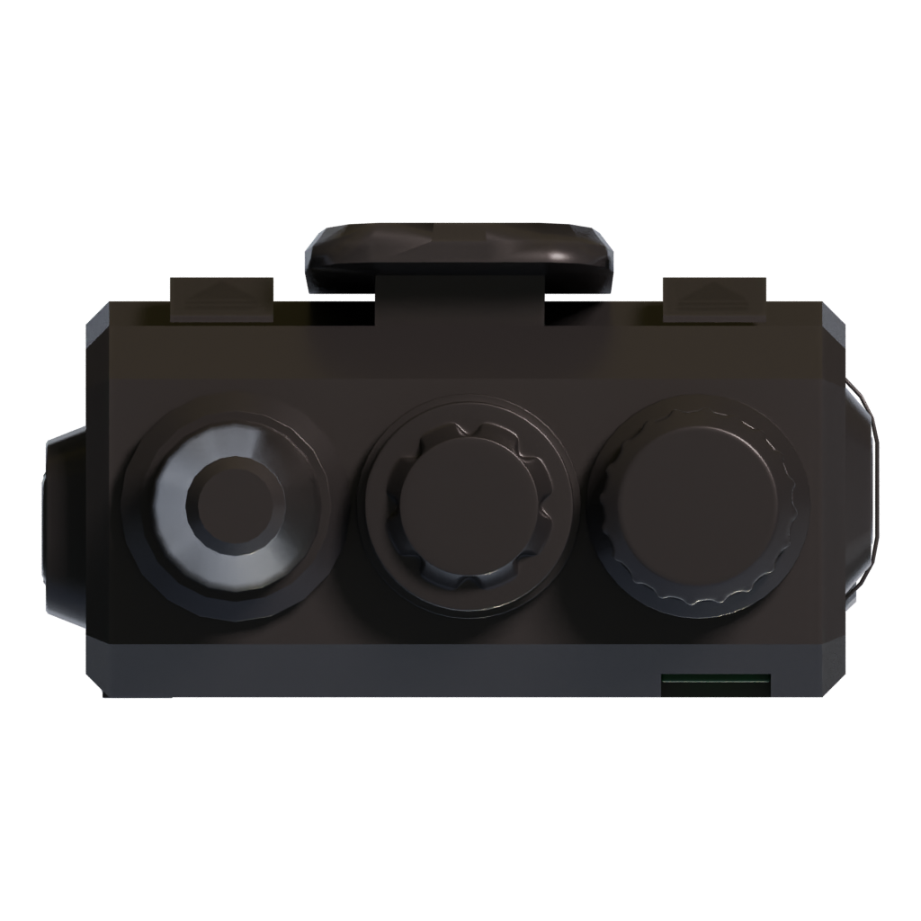 Top view of the Walkie Talkie Dual Band Fm Transmitter 3D model
