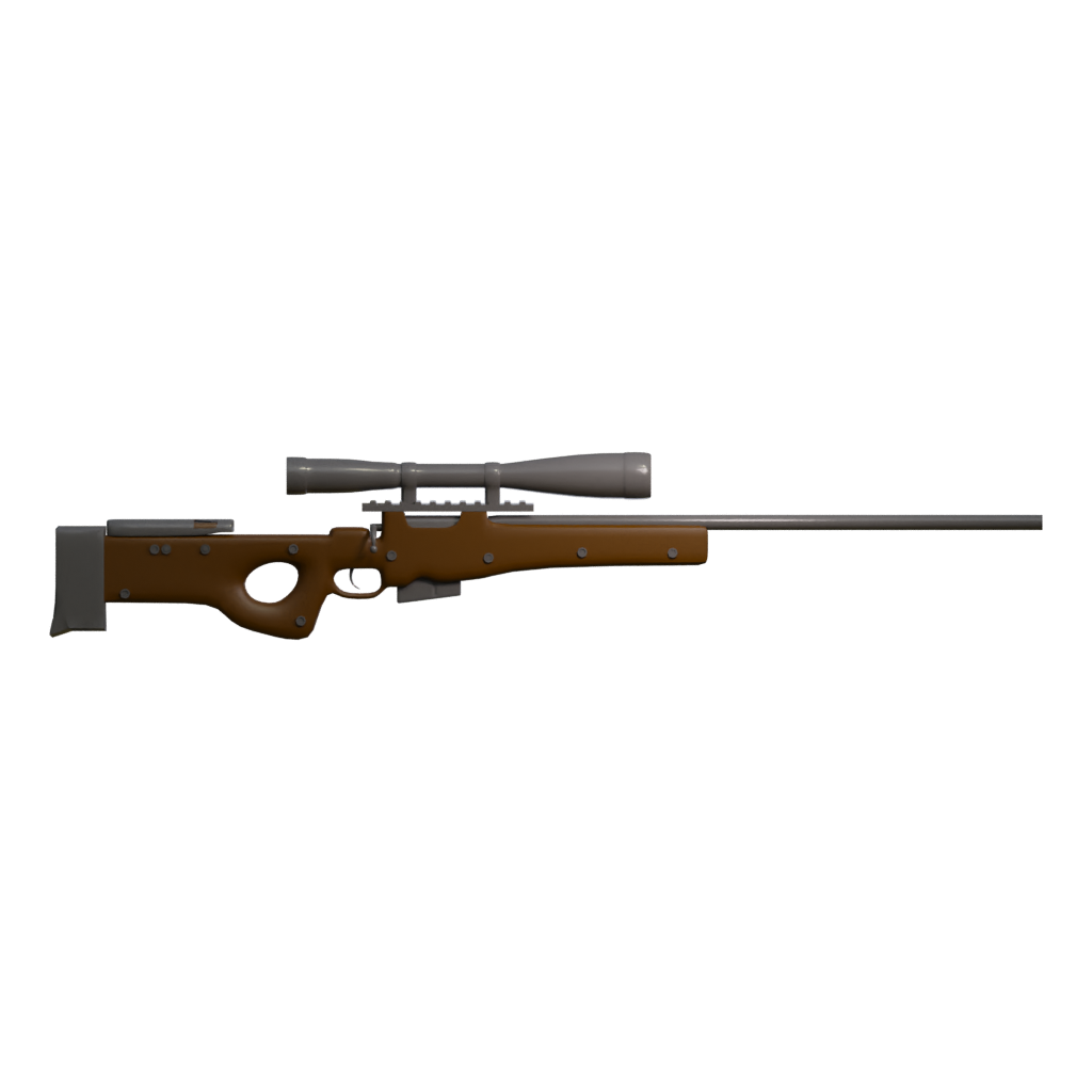 Front view of the Sniper 3D model