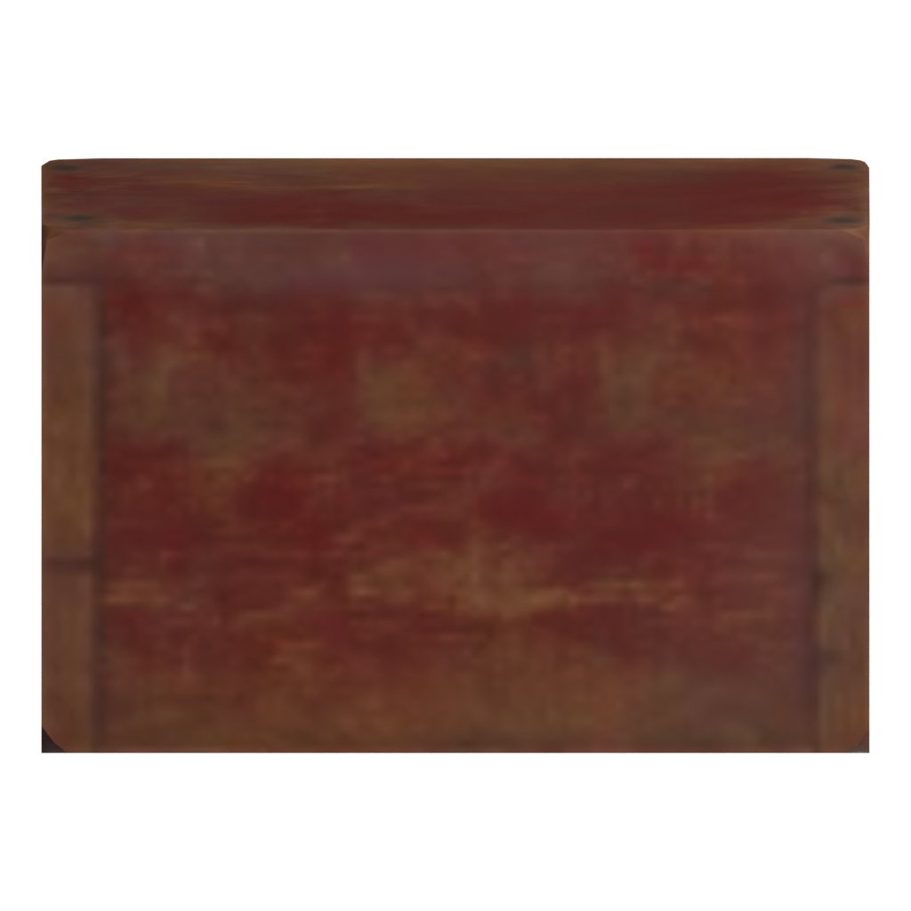 Bottom view of the Painted Wooden Shelves 3D model