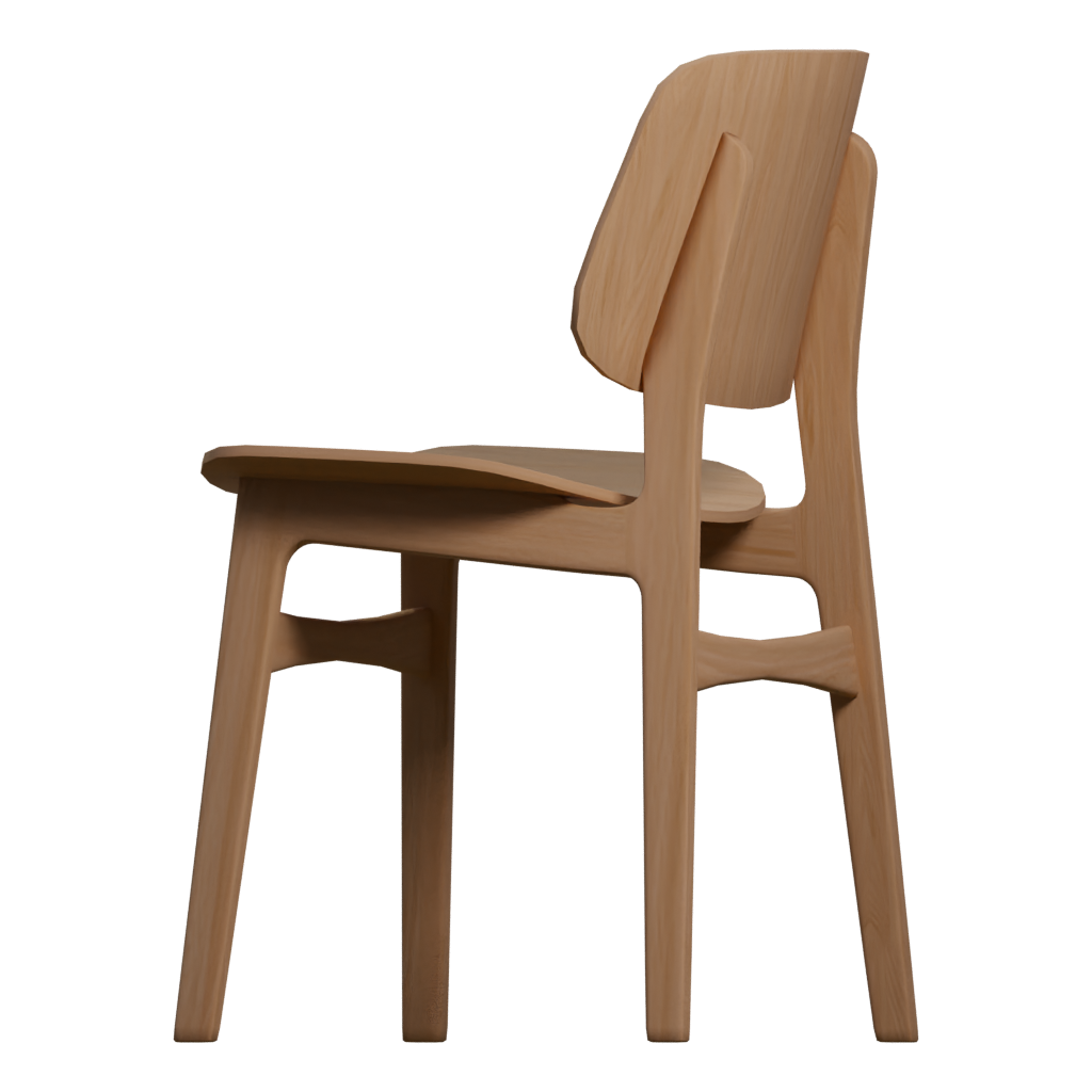 Left view of the Chair 3D model