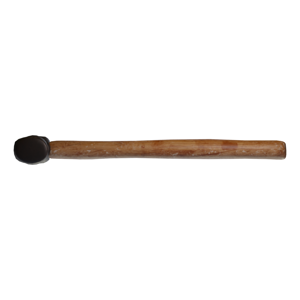 Bottom view of the Hammer 3D model