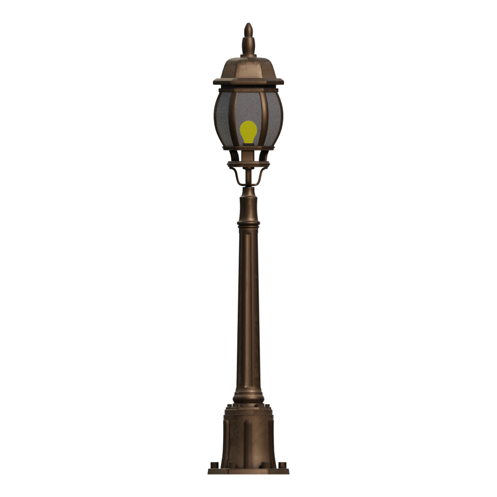 Left view of the Street Lamp 55 3D model