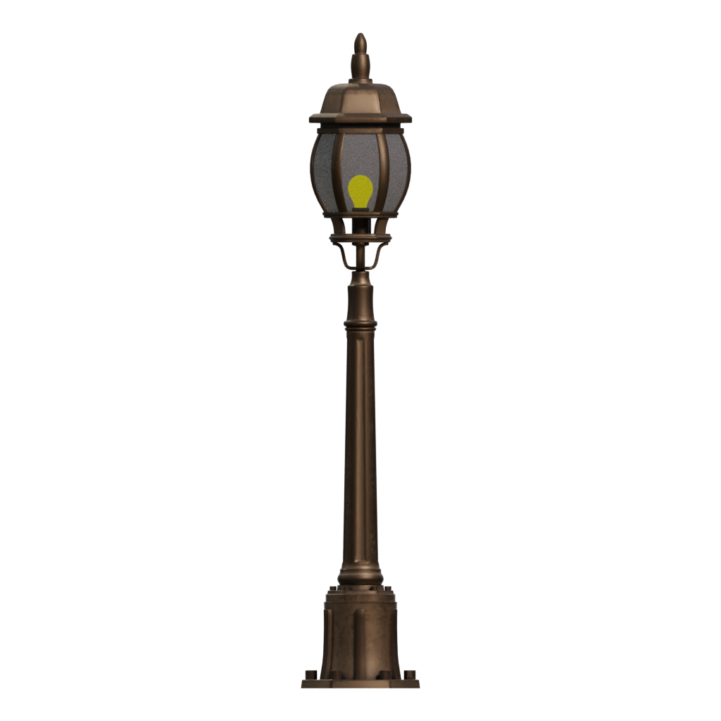 Right view of the Street Lamp 55 3D model