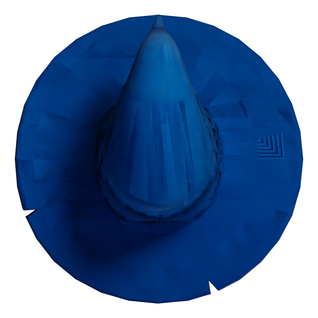 Top view of the Cowboy Hat 3D model