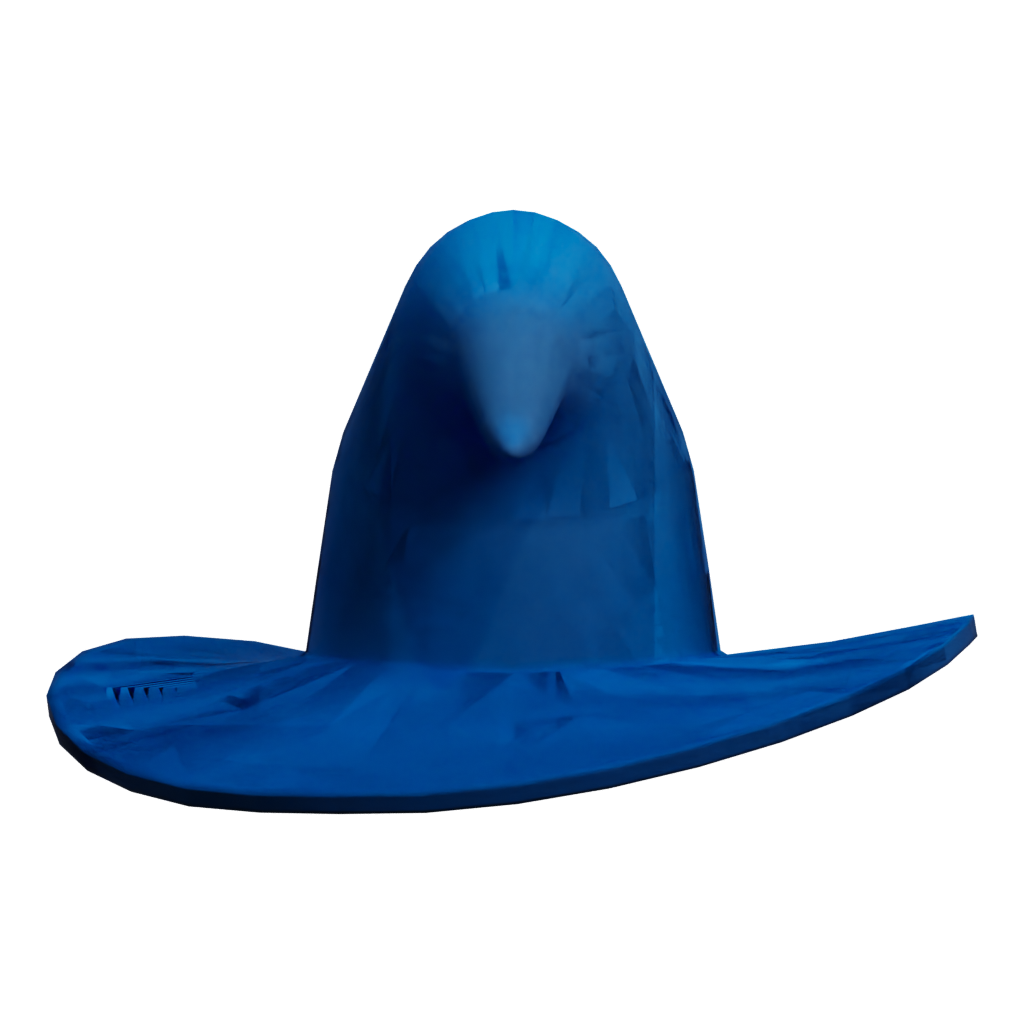 Back view of the Cowboy Hat 3D model
