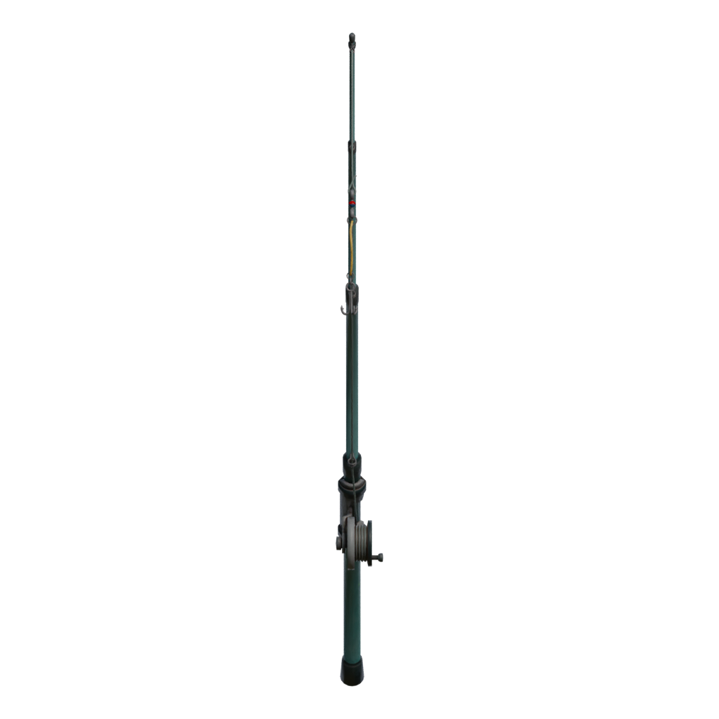 Front view of the Fishing Rod 3D model