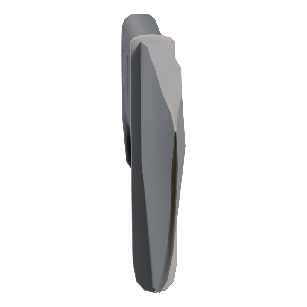 Left view of the Kitchen Knife 3D model