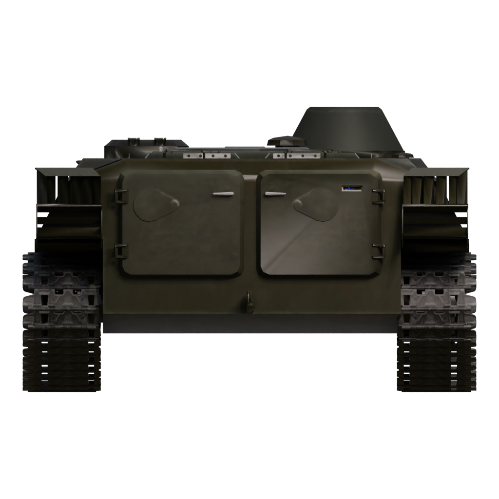 Back view of the Bmp 2 3D model