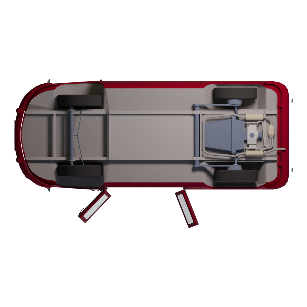 Bottom view of the Combi Geometry 3D model