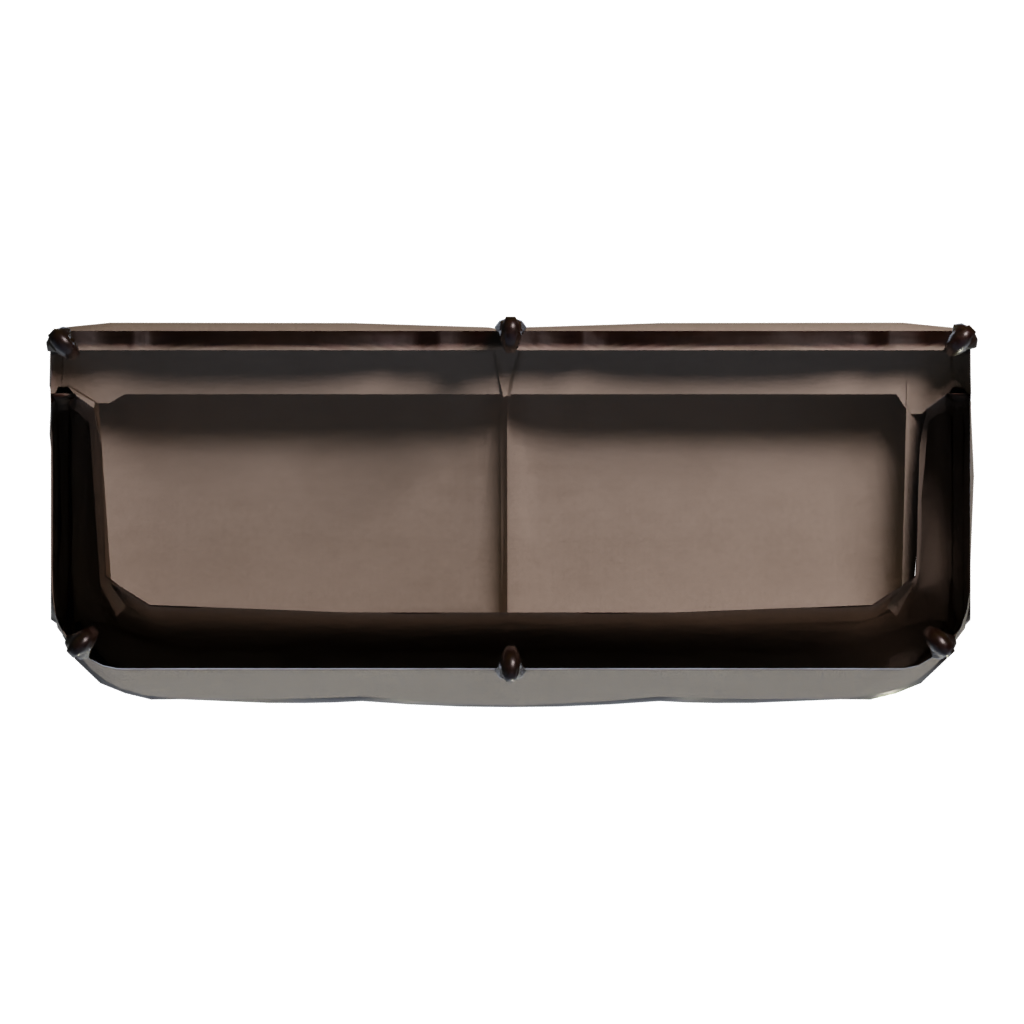 Bottom view of the Sofa 3D model