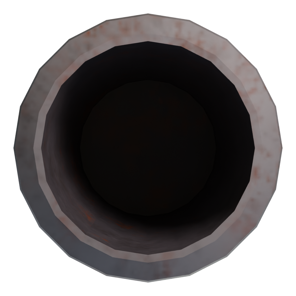 Top view of the Medieval Tavern Water Cup 3D model