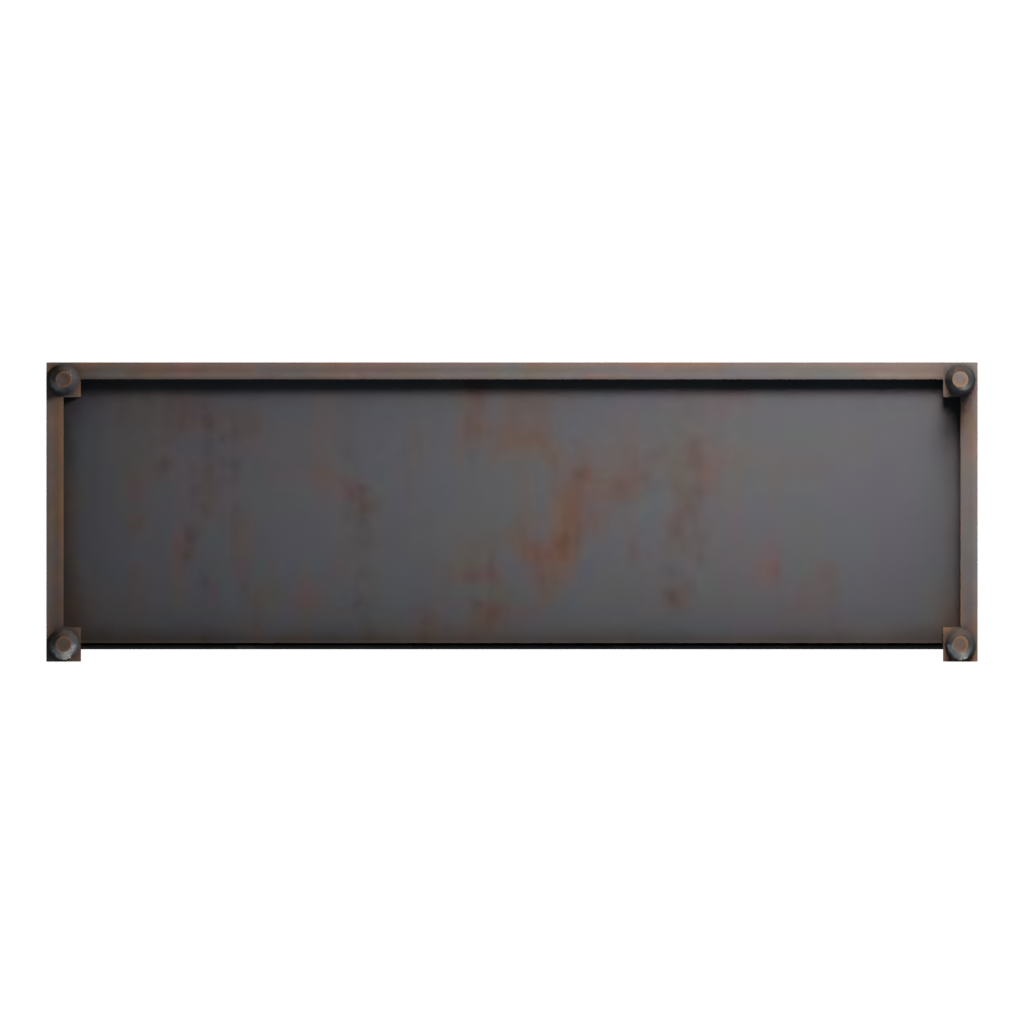Bottom view of the Painted Wooden Sofa 3D model